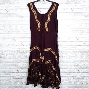 Advance Apparels Womens Boho Festival Dress One Size Ren Fair Cosplay 609A